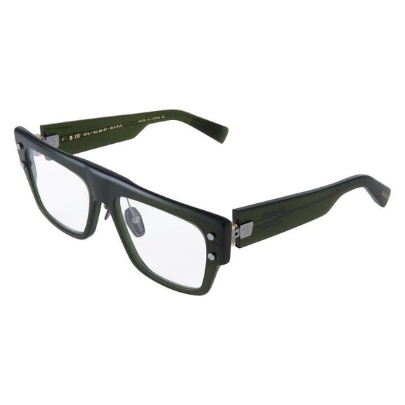 New Authentic  BALMAIN B III Green Square BPX 116C Glasses Women - Picture 1 of 3